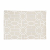 Trellis Sandstone Cotton Placemat Set of 6