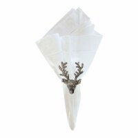 Silver Stag Napkin Ring Set of 6