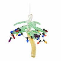 Holiday Ornament Palm Tree Glass Arecales 62202