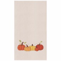 Pumpkin Patch Flour Sack Embroidered Cotton Kitchen Towel