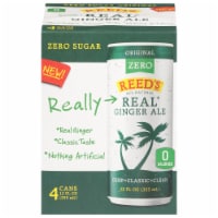 Reed’s Original Zero Real Ginger Ale Soda Bottles