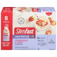 SlimFast® Advanced Nutrition Ready to Drink Strawberries & Cream Meal Replacement Shakes