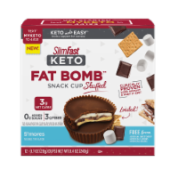 SlimFast Keto Fat Bomb S'mores Stuffed Snack Cups