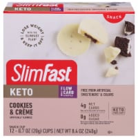 SlimFast® Keto Fat Bomb™ Cookies & Creme Snack Cups Stuffed