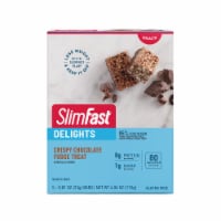 SlimFast Delights Crispy Chocolate Fudge Treat Perspective: Main