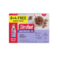 SlimFast Cream Chocolate High Protein Drink Perspective: Main