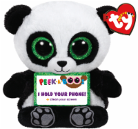 Ty Peek-A-Boos Poo Plush Panda - Black/White Perspective: Main
