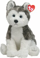 Ty Classic Slush Plush Dog - White/Gray Perspective: Main