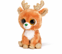 Ty Beanie Boos Christmas Reindeer - Brown/White/Green Perspective: Main