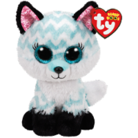 Ty Inc Atlas the Fox Chevron Aqua Plush Stuffed Animal