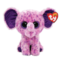 Ty Inc Eva the Elephant Purple Plush Stuffed Animal