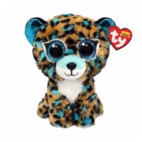 TY Beenie Boos Cobalt Blue Spotted Leopard Plush Perspective: Main