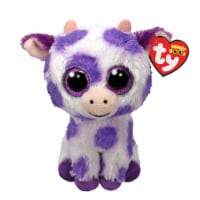 TY Beenie Boos Ethel The Purple Spotted Cow Plush Perspective: Main