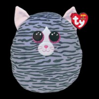 Ty Inc Gray Squish Kiki Cat Plush Perspective: Main