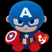 TY Beanie Babies Marvel Original Captain America - Red/Blue Perspective: Main