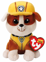 Ty Beanie Boos Rubble Plush Dog - Brown/White/Yellow Perspective: Main
