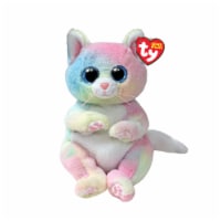 TY Beenie Bellies Jenni The Rainbow Cat Plush Perspective: Main