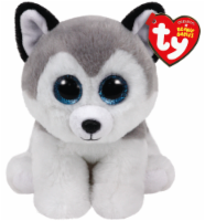Ty Beanie Babies Buff Plush Husky - White/Gray/Black