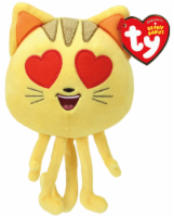 Ty Beanie Babies Cat Heart Eye Plush Emoji - Yellow/Red Perspective: Main