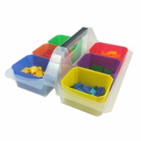 Romanoff Products Romanoff Plastic Caddy with 6 Cups Small Assorted Colors (ROM250)