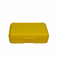 Romanoff Products 8 1/2  x 5 1/2  x 2 1/2  Pencil Box Yellow 12/Bd ROM60203