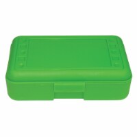 Romanoff Products 8 1/2  x 5 1/2  x 2 1/2  Pencil Box Lime Opaque ROM60215