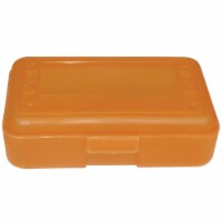 Romanoff Products 8 1/2  x 5 1/2  x 2 1/2  Pencil Box Tangerine ROM60227