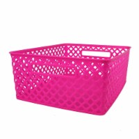 Romanoff Products ROM74107 Medium Hot Pink Woven Basket