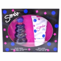 Perfumer's Workshop Samba 3.3oz EDT Spray, 4.4oz Body Lotion 2 Pc Gift Set