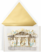 Christmas Card #43: Hallmark Signature Religious Christmas Card (Nativity Scene) Perspective: Main