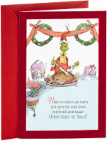 Holiday Card #49: Hallmark Dr. Seuss Grinch Christmas Card (Classic Grinch) Perspective: Main