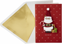 Christmas Card #45: Hallmark Signature Christmas Card (Santa in Glasses) Perspective: Main
