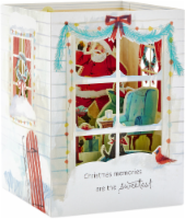 Christmas Card #38: Hallmark Paper Wonder Pop Up Holiday Card (Santa Scene Pop Up) Perspective: Main