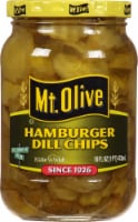 Mt Olive Hamburger Dill Pickle Chips Perspective: Main
