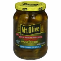 Mt. Olive Petite Snack Crunchers Buffalo Kosher Dill Pickles with Sea Salt Perspective: Main