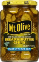 Mt. Olive Old-Fashioned Sweet Bread & Butter Pickle Chips with Sea Salt