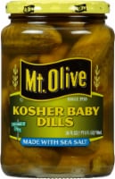 Mt. Olive Kosher Baby Dill Pickles with Sea Salt