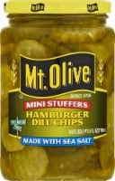 Mt. Olive Mini Stuffers Hamburger Dill Pickle Chips with Sea Salt