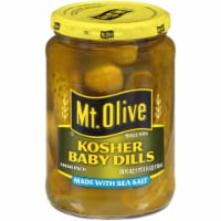 Mt. Olive Kosher Baby Dills with Sea Salt Perspective: Main