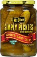 Mt. Olive Simply Kosher Baby Dill Pickles Perspective: Main