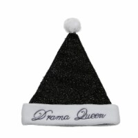 Northlight 21  Black and White Drama Queen Women Adult Christmas Santa Hat Costume Accessory