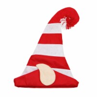 Northlight 22  Red and White Striped Unisex Adult Christmas Elf Hat Costume Accessory - One