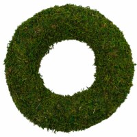 Northlight 13.7 Reindeer Moss Artificial Floral Spring Wreath - Unlit Perspective: Main