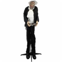 Northlight 5.5' Spooky Town LED Lighted Animated Butler with Sound Halloween Decoration