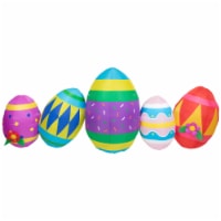 Northlight 10' Inflatable Lighted Easter Eggs Outdoor Decoration