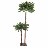 Northlight 6' Pre-Lit Tropical Palm Tree Artificial Christmas Tree - Clear Lights