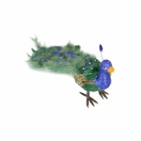 Northlight Peacock with Closed Tail Feathers - 19 - Green and Blue Perspective: Main