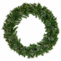 Northlight 36 Pre-Lit Mixed Cashmere Pine Artificial Christmas Wreath - Clear Lights