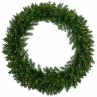 Northlight 36  Pre-Lit Eastern Pine Artificial Christmas Wreath - Clear Lights