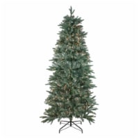 Northlight Real Touch™️ Pre-Lit Slim Washington Frasier Fir Artificial Christmas Tree - 9' -